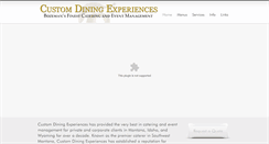 Desktop Screenshot of customdining.com