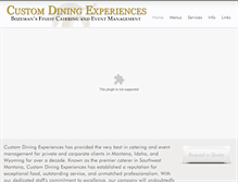 Tablet Screenshot of customdining.com